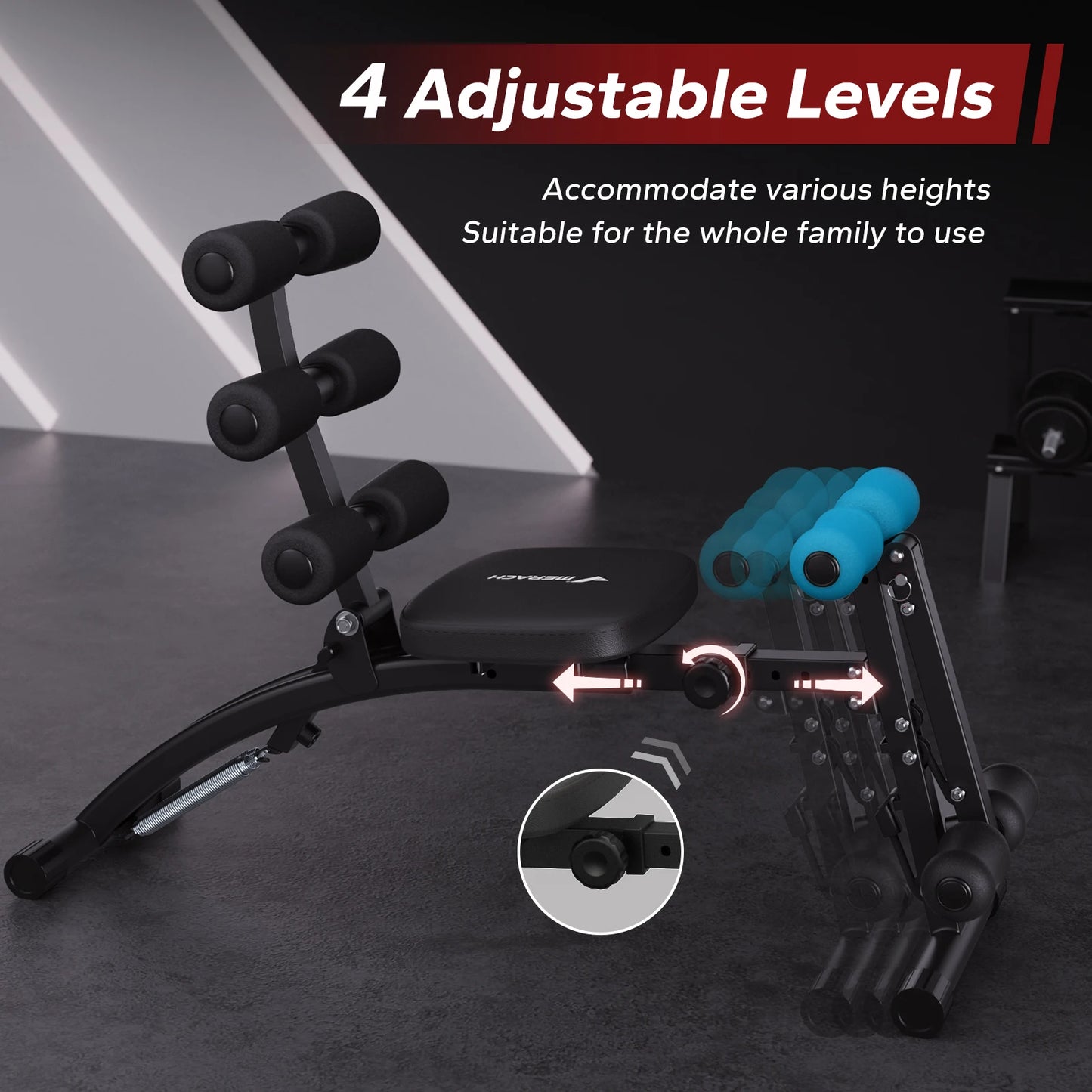 MERACH Multi-Functional Adjustable Ab Trainer Workout Bench