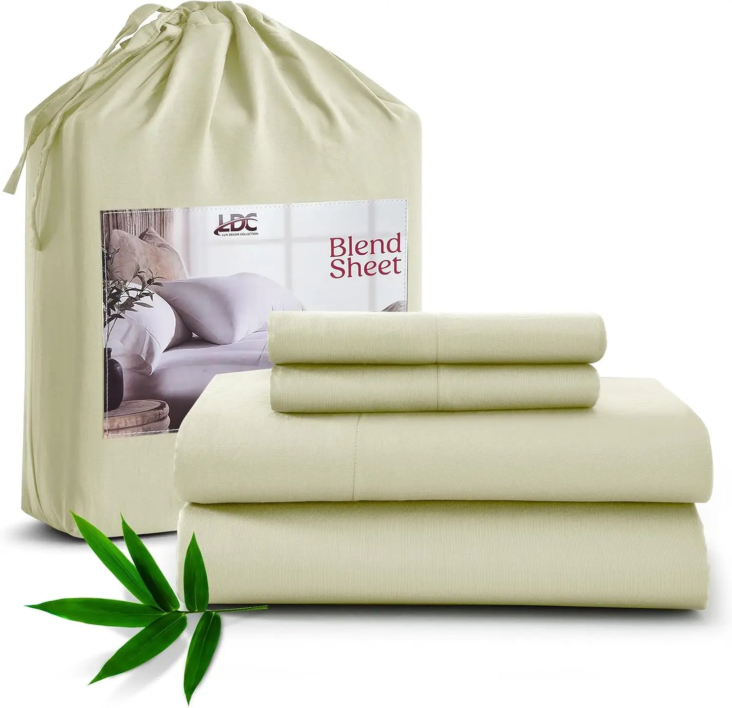 Luxury Bamboo Rayon Bed Sheet Set. Breathable Cooling Hotel Collection