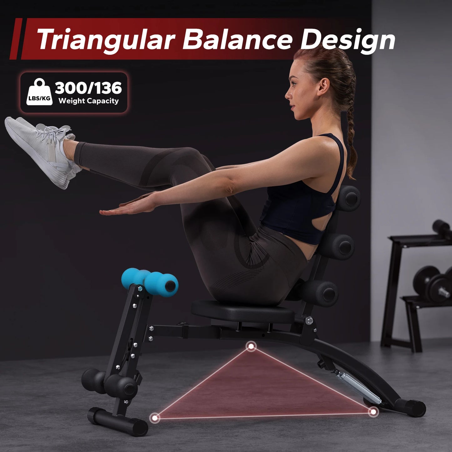 MERACH Multi-Functional Adjustable Ab Trainer Workout Bench