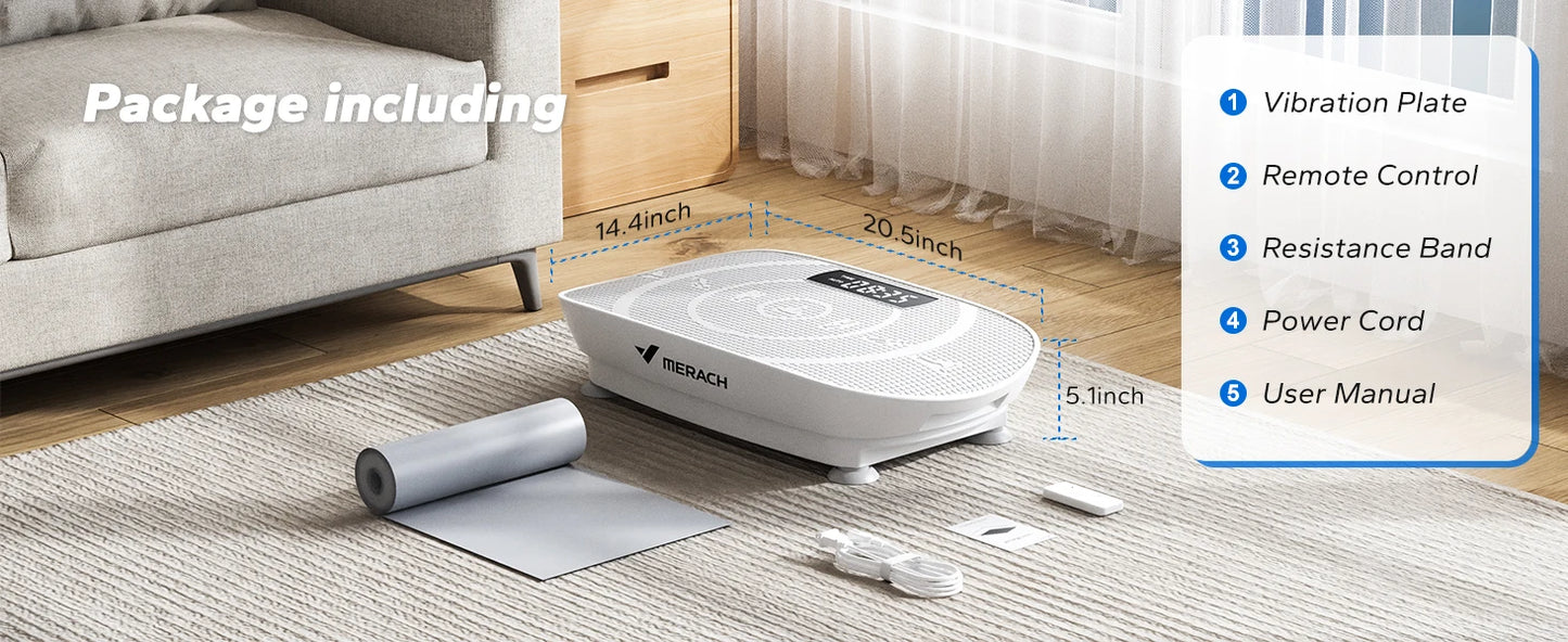 Whole Body Vibration Fitness Plate – Home Exercise & Recovery Machine