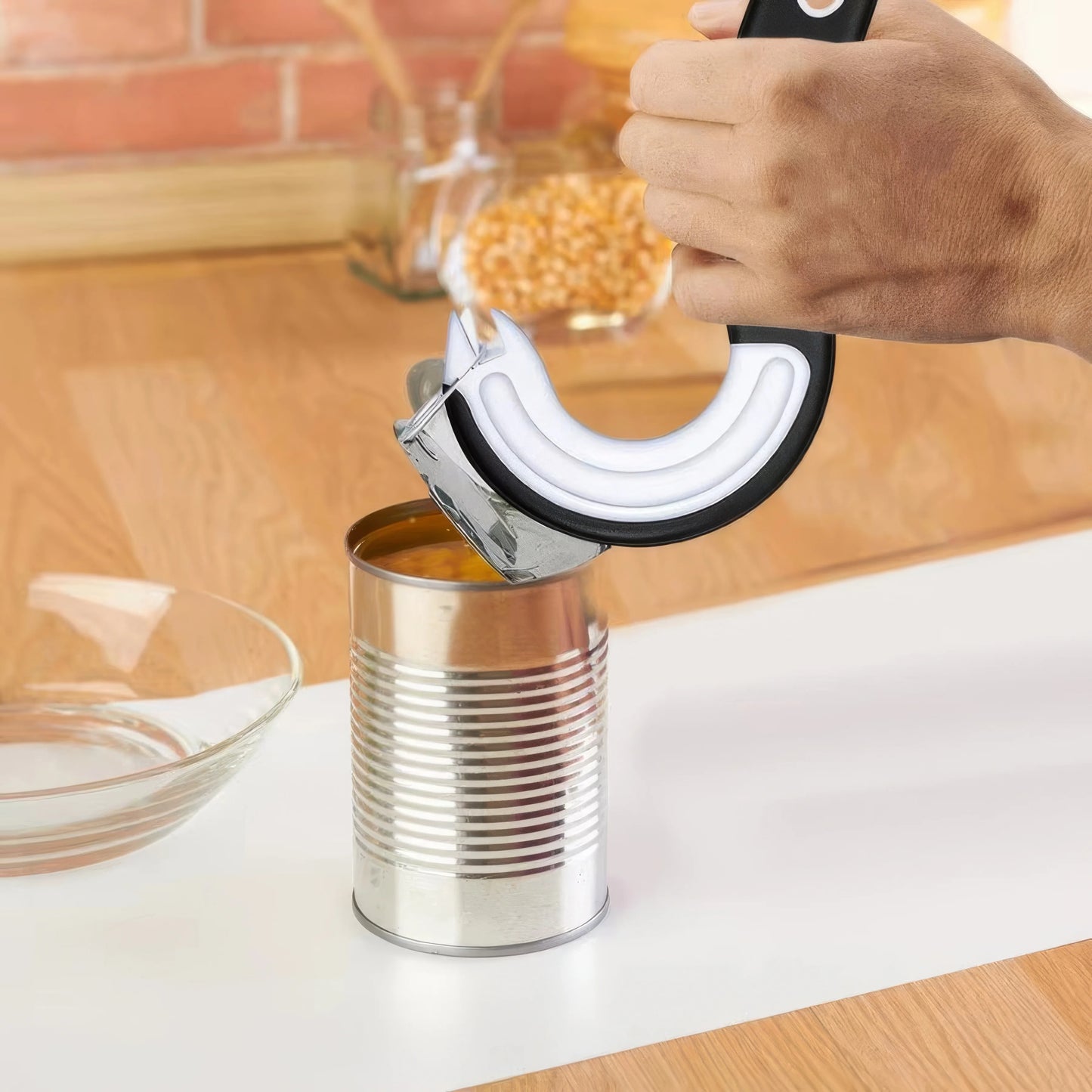 Easy Grip Hook Can Opener. Smooth & Effortless Opening Tool