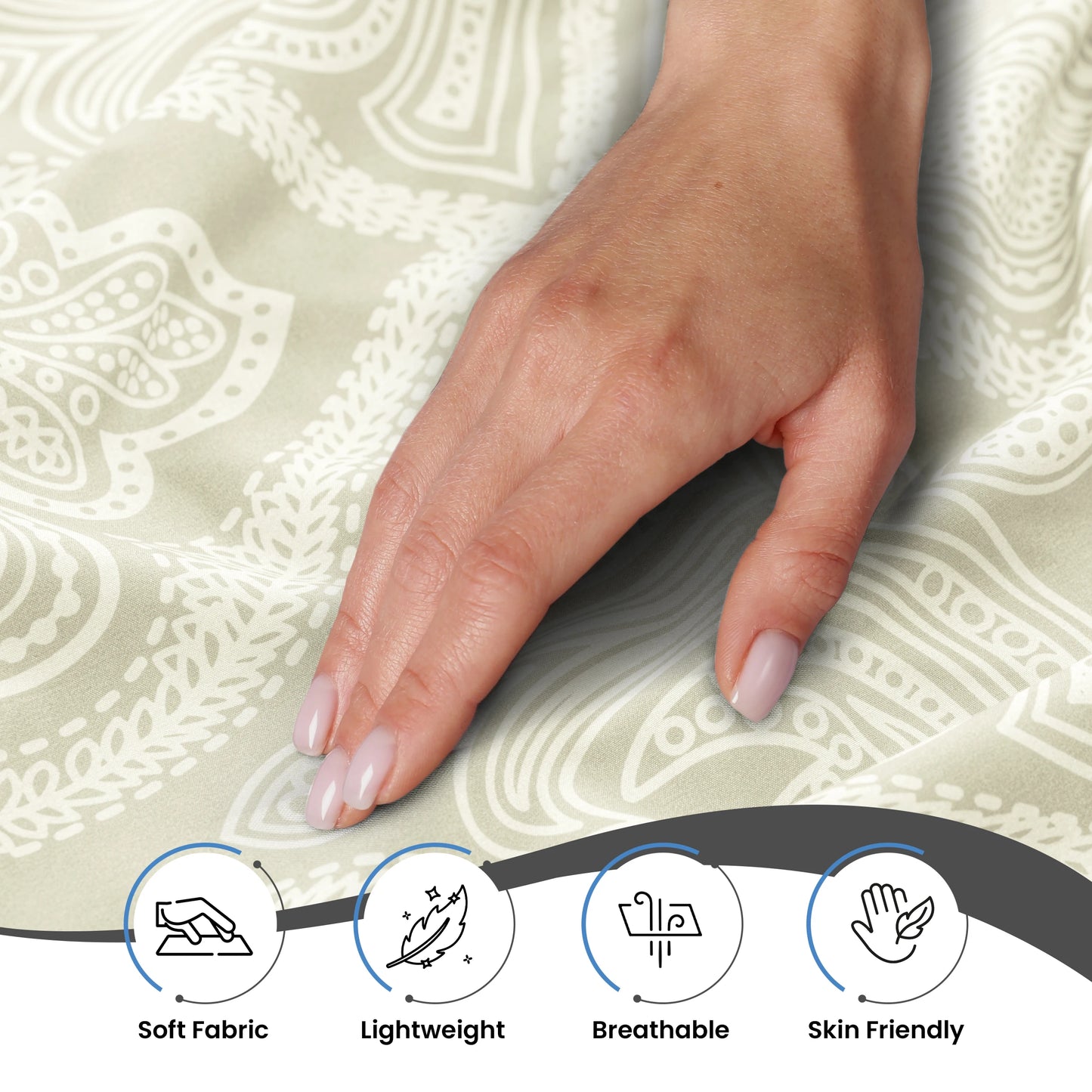 Luxury 4-Piece Bed Sheet Set .Soft Breathable Bedding Collection