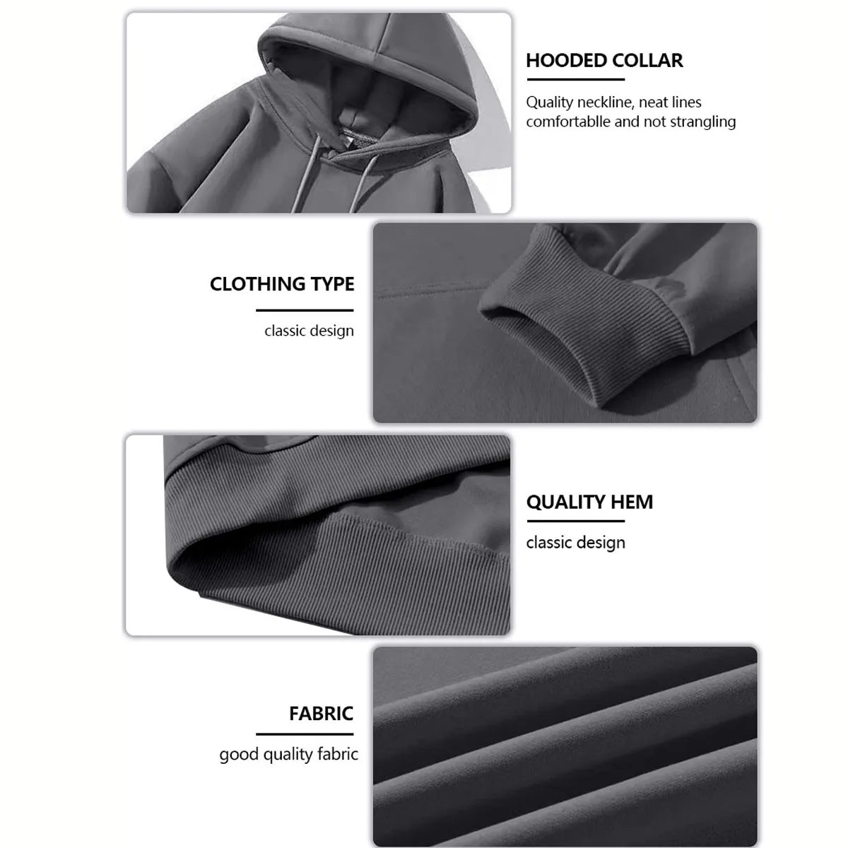 Heavyweight Hooded Sweatshirt For Men And Women Two Pack
