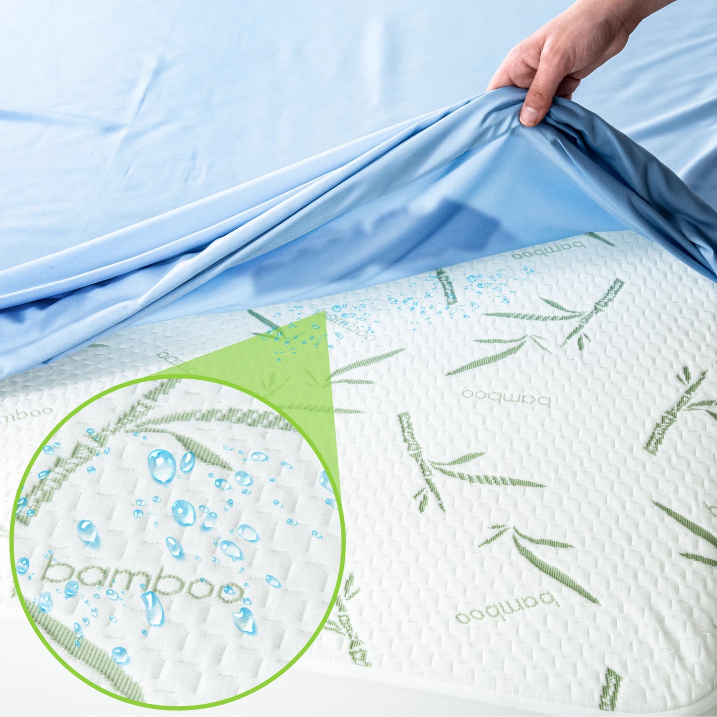 Waterproof Cooling Mattress Protector Cover