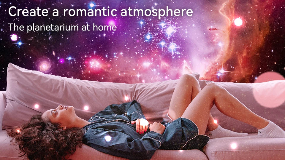 360° Rotating Galaxy Projector Night Light .Starry Sky Planetarium Lamp for Kids & Adults