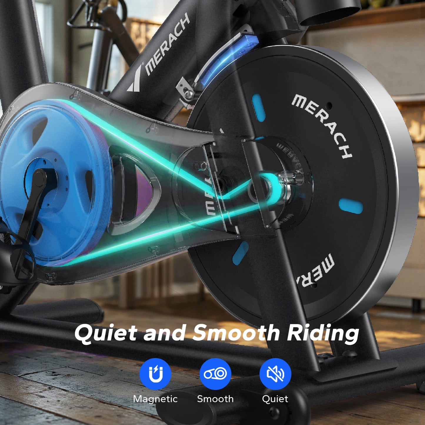 Magnetic Stationary Exercise Bike with App Connectivity for Home Cardio Training