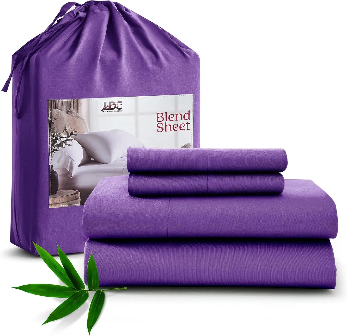 Luxury Bamboo Rayon Bed Sheet Set. Breathable Cooling Hotel Collection