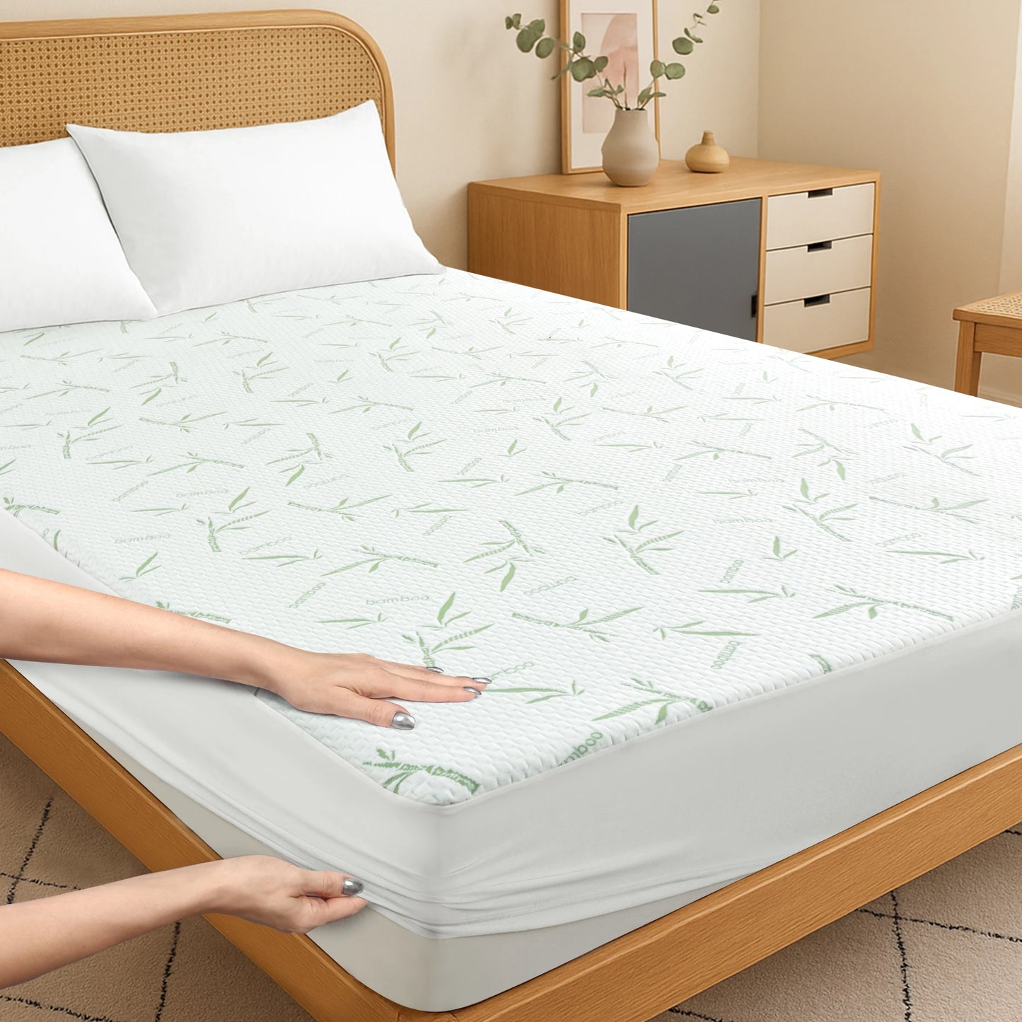 Waterproof Cooling Mattress Protector Cover
