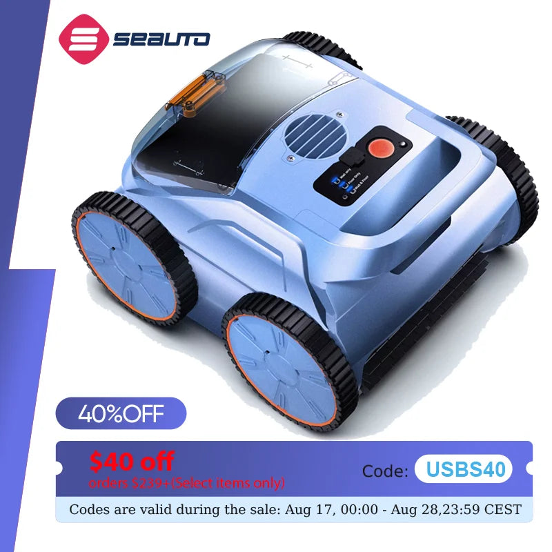 Seauto SAT20 Cordless Robotic Pool Vacuum | Automatic Pool Cleaner