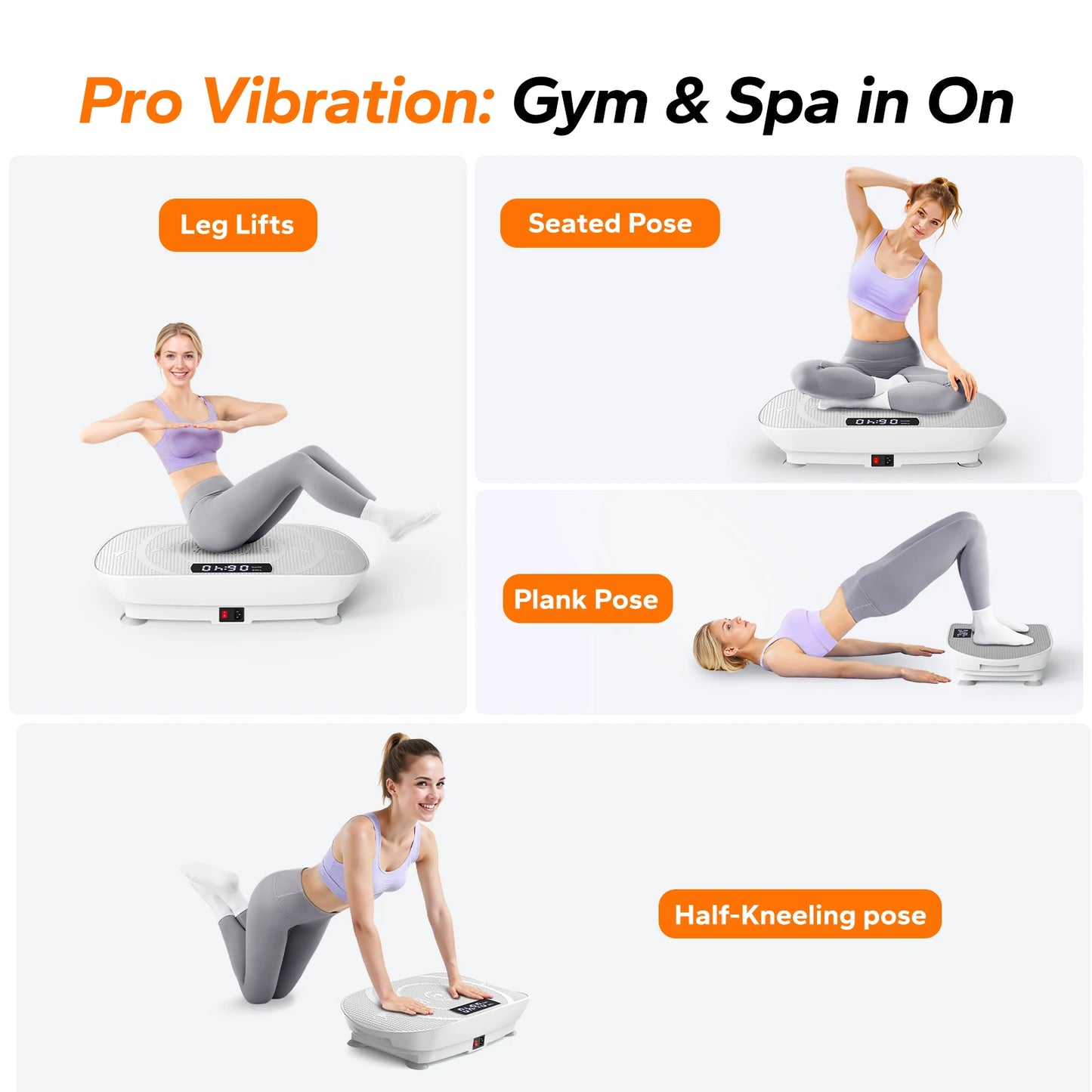 Whole Body Vibration Fitness Plate – Home Exercise & Recovery Machine