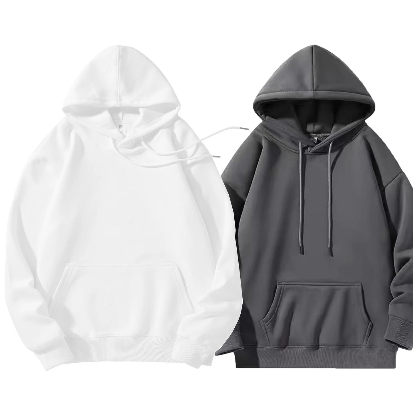 Heavyweight Hooded Sweatshirt For Men And Women Two Pack