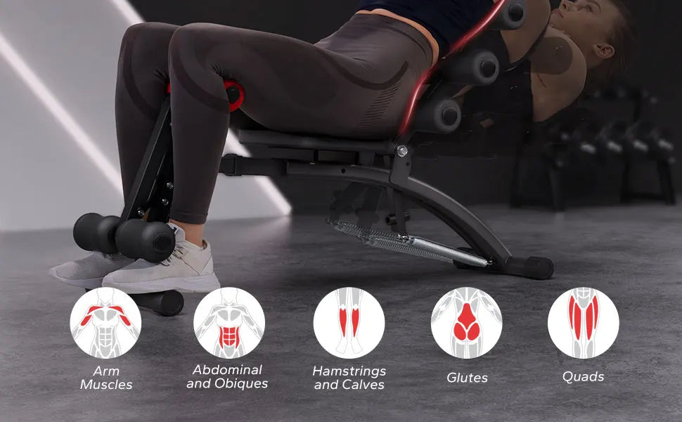 MERACH Multi-Functional Adjustable Ab Trainer Workout Bench