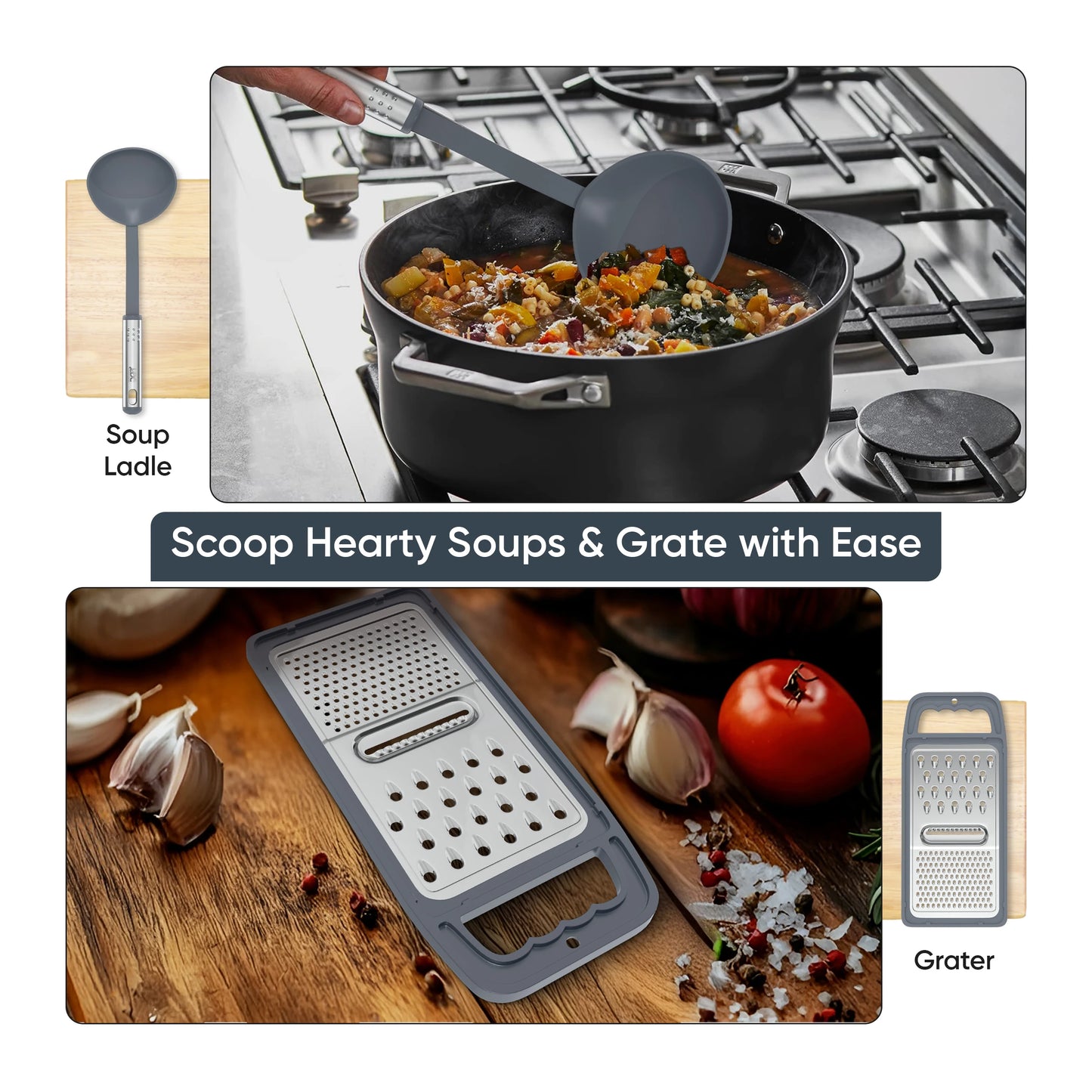 Premium Stainless Steel Kitchen Measuring Spoon & Utensil Set