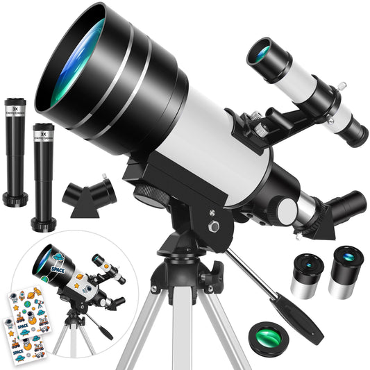 150X70mm Astronomical Telescope for Adults & Beginners .Portable Refractor Telescope with Tripod  Description: