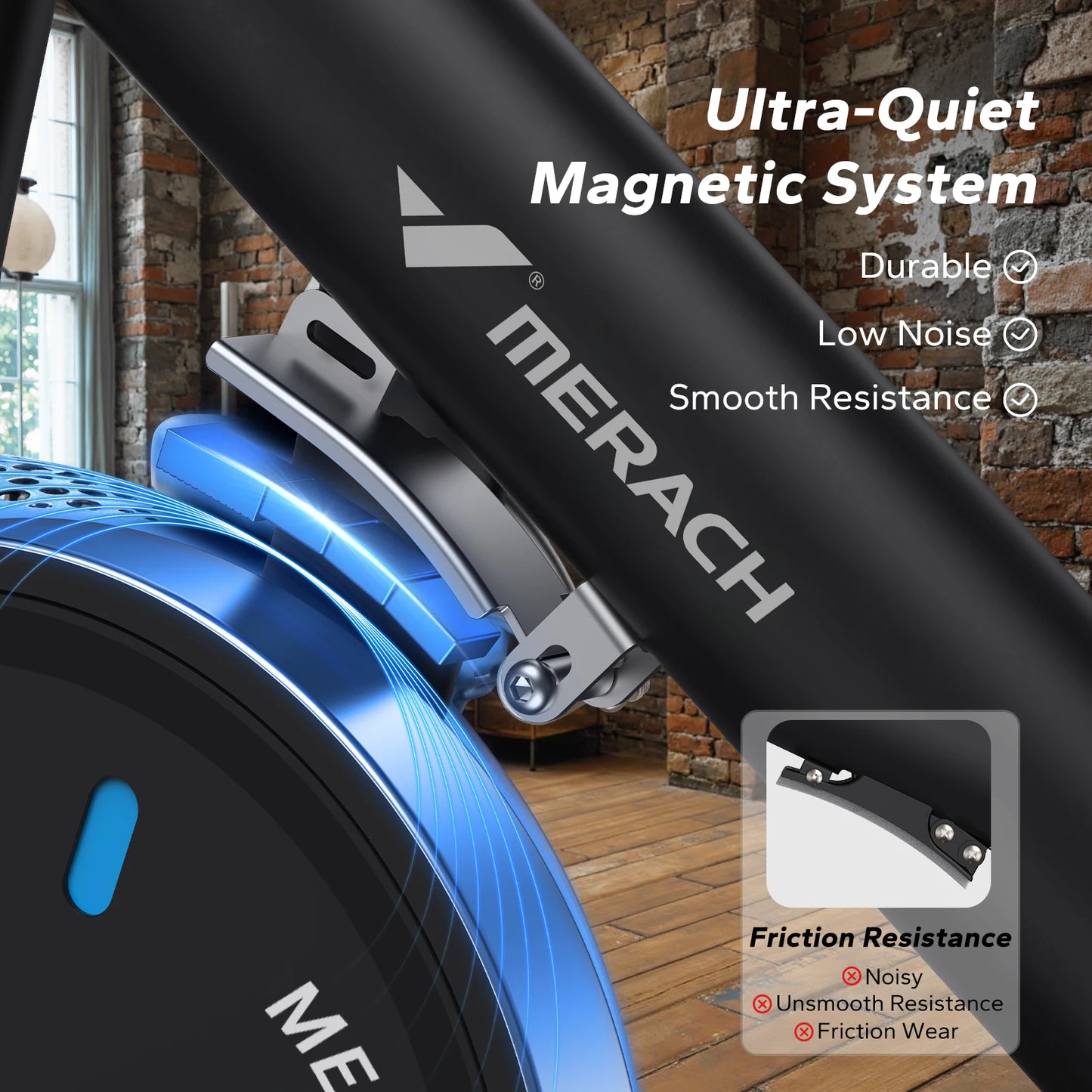 Magnetic Stationary Exercise Bike with App Connectivity for Home Cardio Training