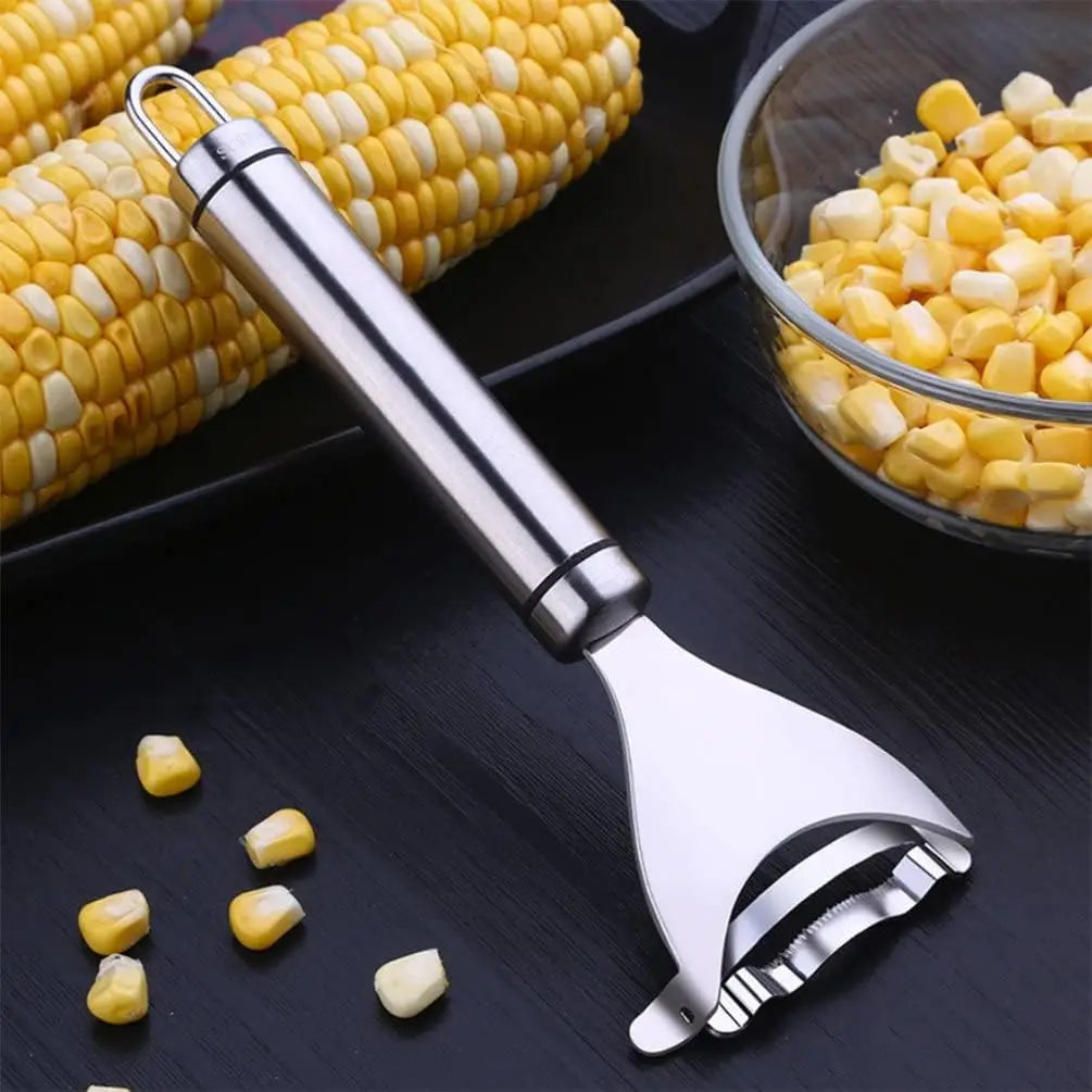 Stainless Steel Corn Peeler & Stripper Tool. Quick Kernel Remover (Easy Kitchen Tool)