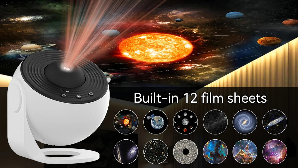360° Rotating Galaxy Projector Night Light .Starry Sky Planetarium Lamp for Kids & Adults
