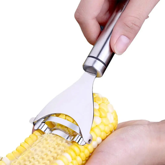 Stainless Steel Corn Peeler & Stripper Tool. Quick Kernel Remover (Easy Kitchen Tool)