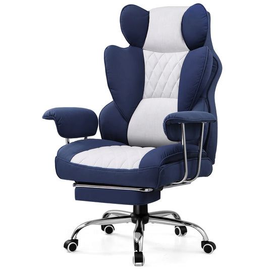 Big & Tall Ergonomic Gaming Chair with Lumbar Support and Footrest