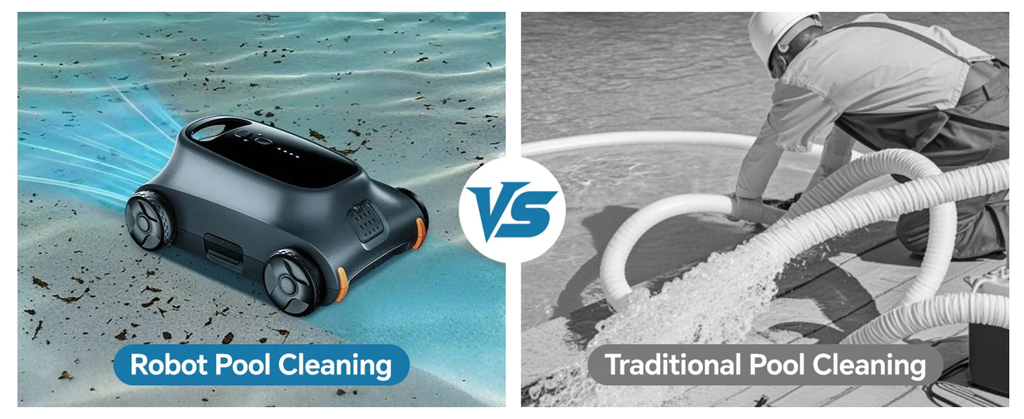 Seauto SAT 10 Cordless Robotic Pool Cleaner for Pools Up to 2,000 Sq. Ft. | Automatic Smart Pool Vacuum