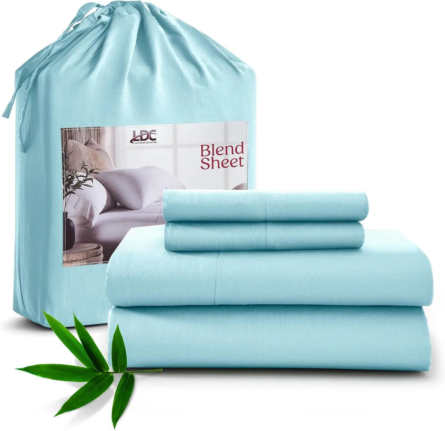 Luxury Bamboo Rayon Bed Sheet Set. Breathable Cooling Hotel Collection