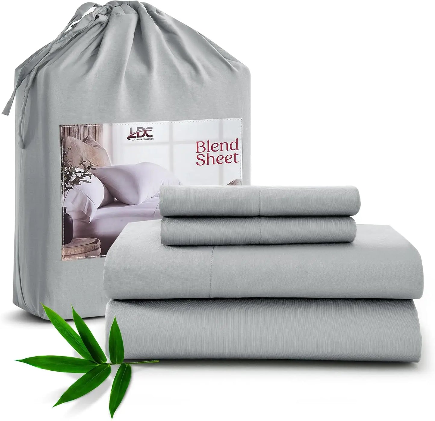 Luxury Bamboo Rayon Bed Sheet Set. Breathable Cooling Hotel Collection