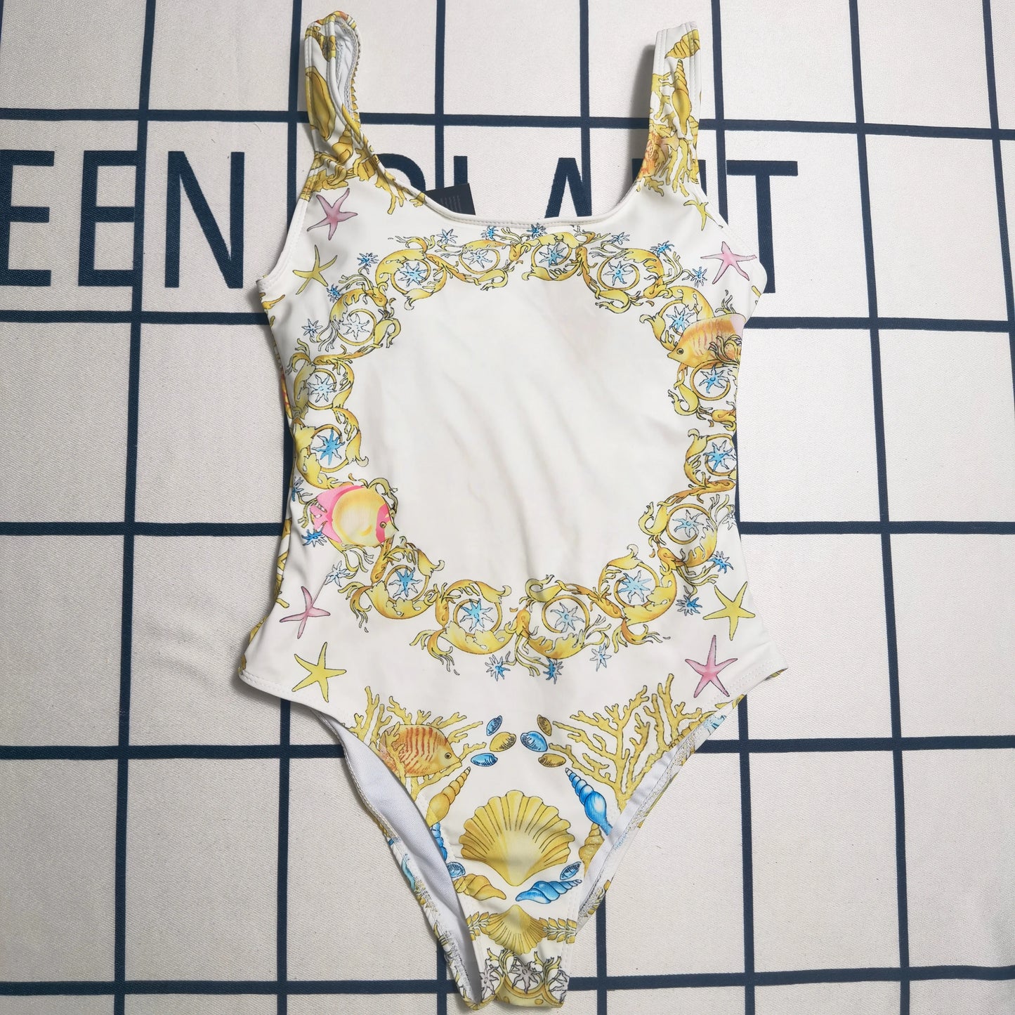 Colorful Polka Dot Two-Piece Bikini Set. High-Cut Women’s Swimwear