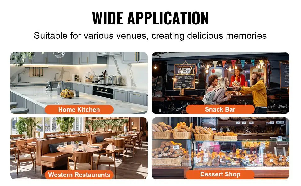 Commercial Waffle Maker Double Head Waffle Iron Machine 110V 2460W Nonstick Muffins Baking Machine, Adjustable Temperature