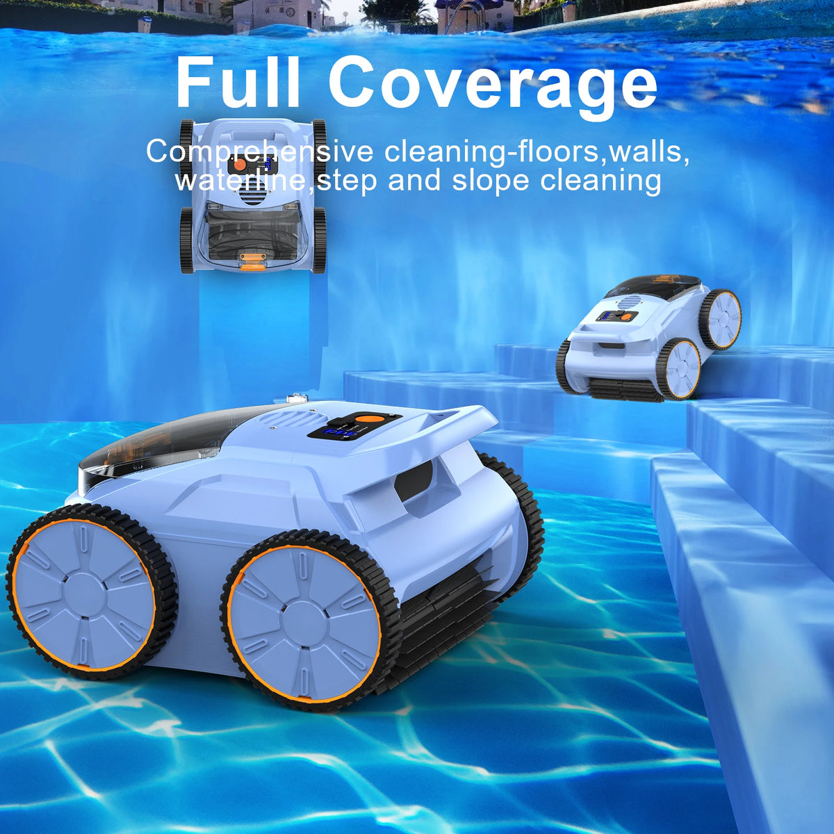 Seauto SAT20 Cordless Robotic Pool Vacuum | Automatic Pool Cleaner