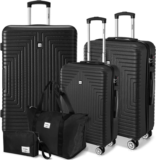 5 Piece Luggage Set with TSA Lock, Hardshell Suitcase Collection (20"/24"/28") & Travel Bags for Family Vacation & Business