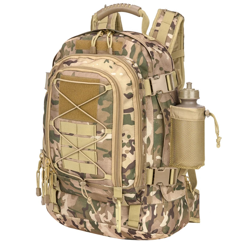 60L Tactical Hiking Backpack with MOLLE Webbing