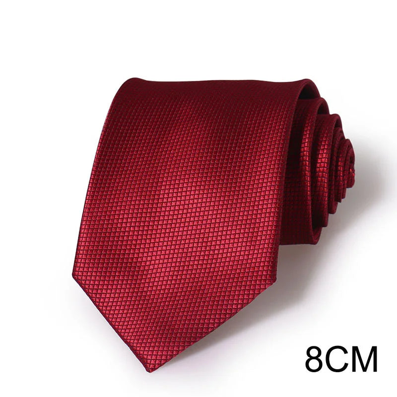 HUISHI Men’s Solid Dark Blue Waterproof Jacquard Necktie | 6cm Slim Business & Wedding Tie