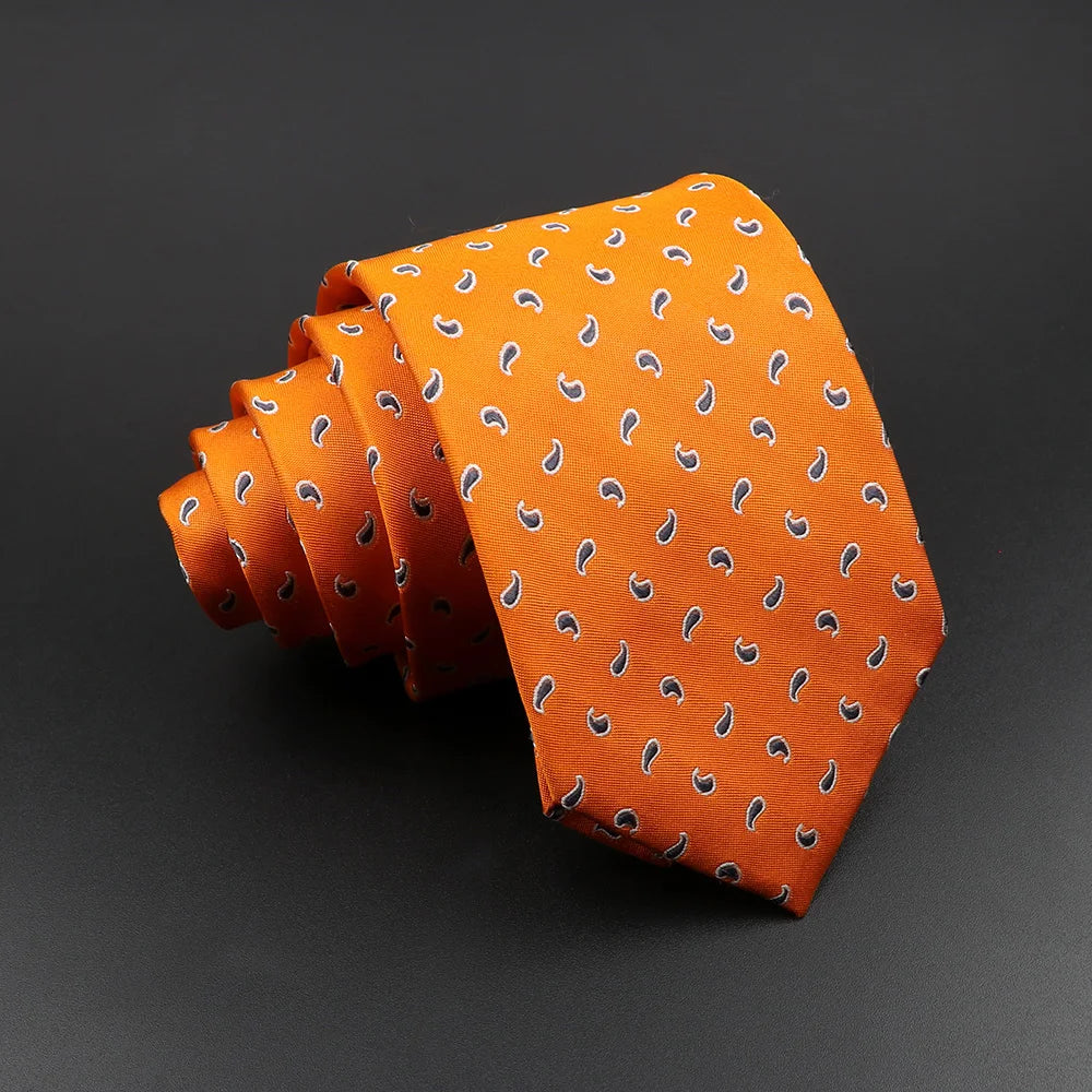 Men's 100% Silk Tie Classic Striped Plaid Necktie Jacquard Woven Ties Business Wedding Party Daily Suit Cravat Accessory Gift