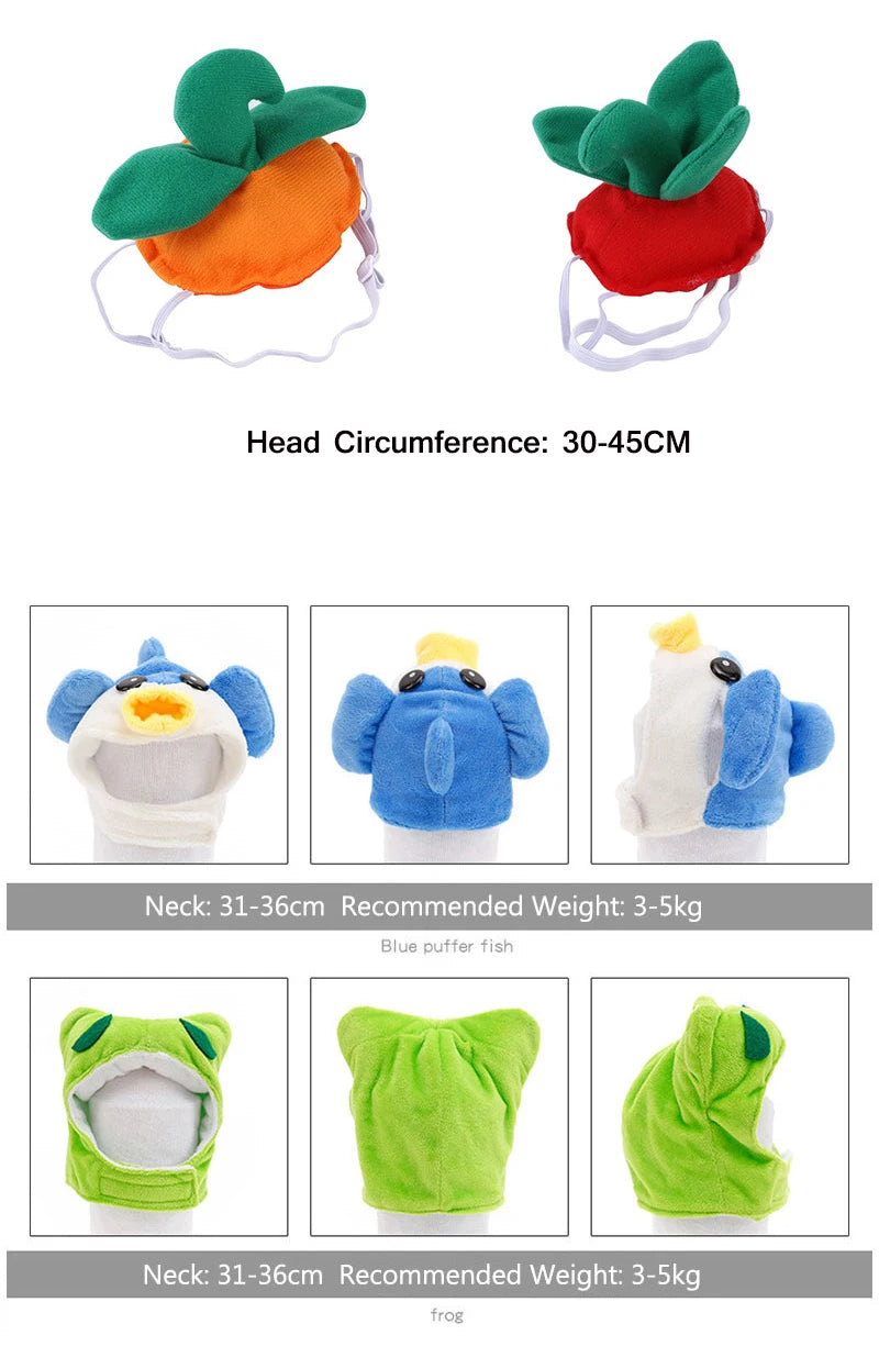 Funny Hat for Cat Sunflower Christmas Costume Pet Hat Halloween Cosplay Keep Warm Headwear Dogs Hats Puppy Accessories for Cats