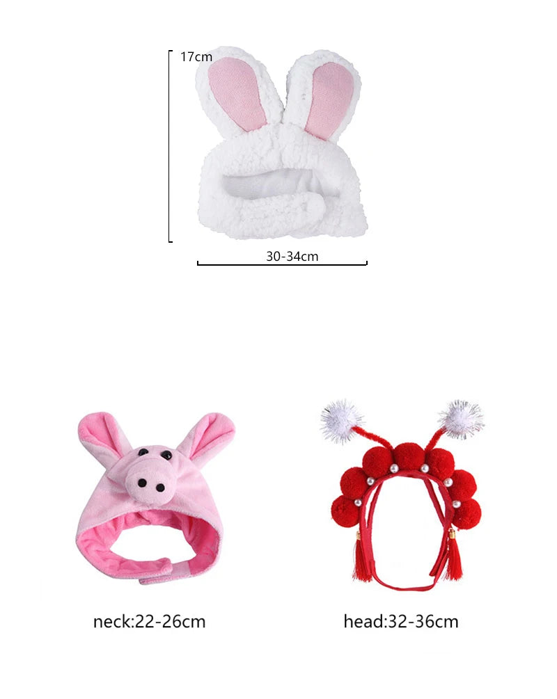 Funny Hat for Cat Sunflower Christmas Costume Pet Hat Halloween Cosplay Keep Warm Headwear Dogs Hats Puppy Accessories for Cats