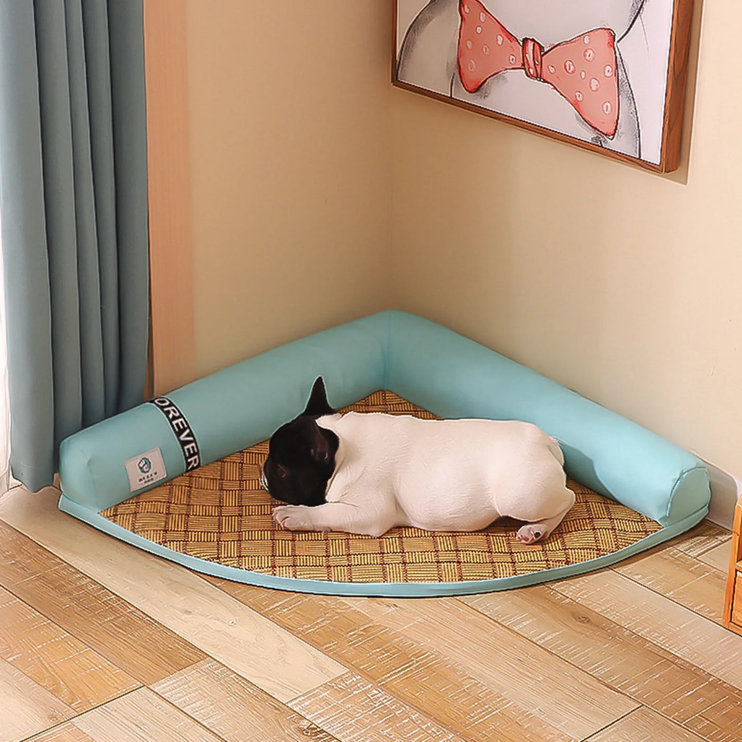 Detachable Washable Summer Pet Sleeping Mat for Dogs & Cats . Breathable Cooling Cushion Bed