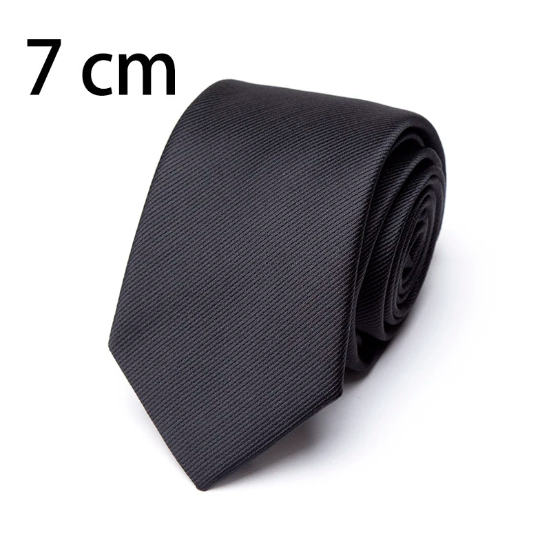 Classic Men’s Solid Color Necktie for Business, Weddings & Formal Events