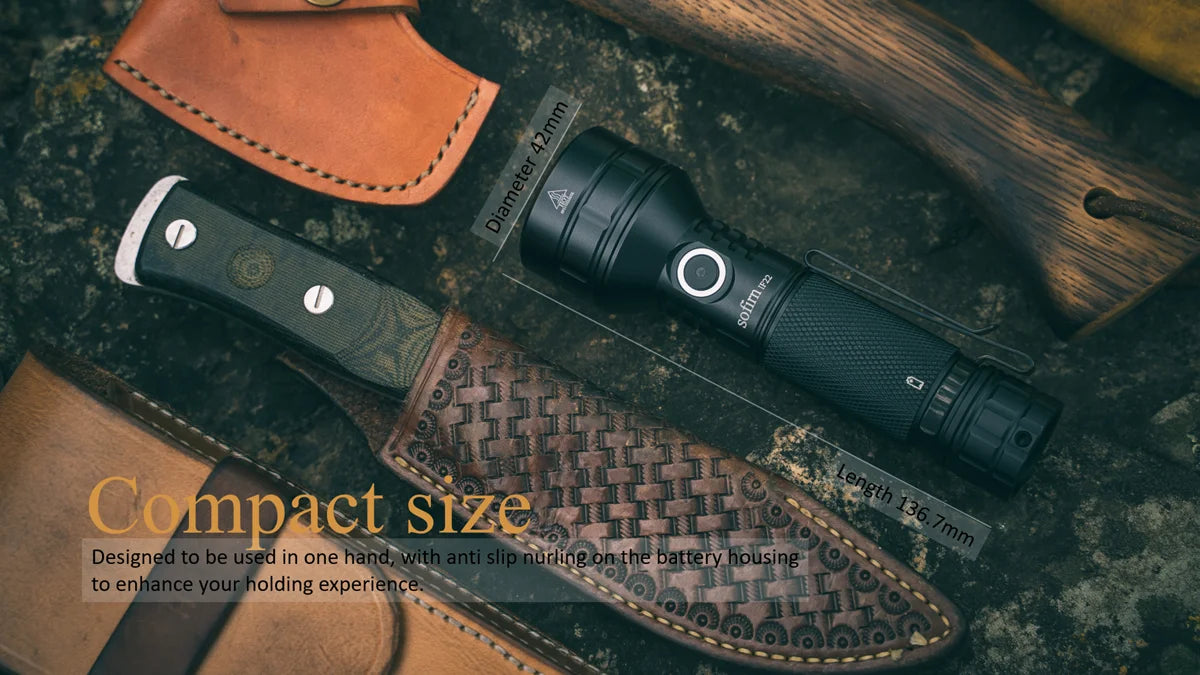 2100-Lumen Rechargeable LED Flashlight – Long Range Waterproof Tactical Light for Camping, Hiking & Emergency Use