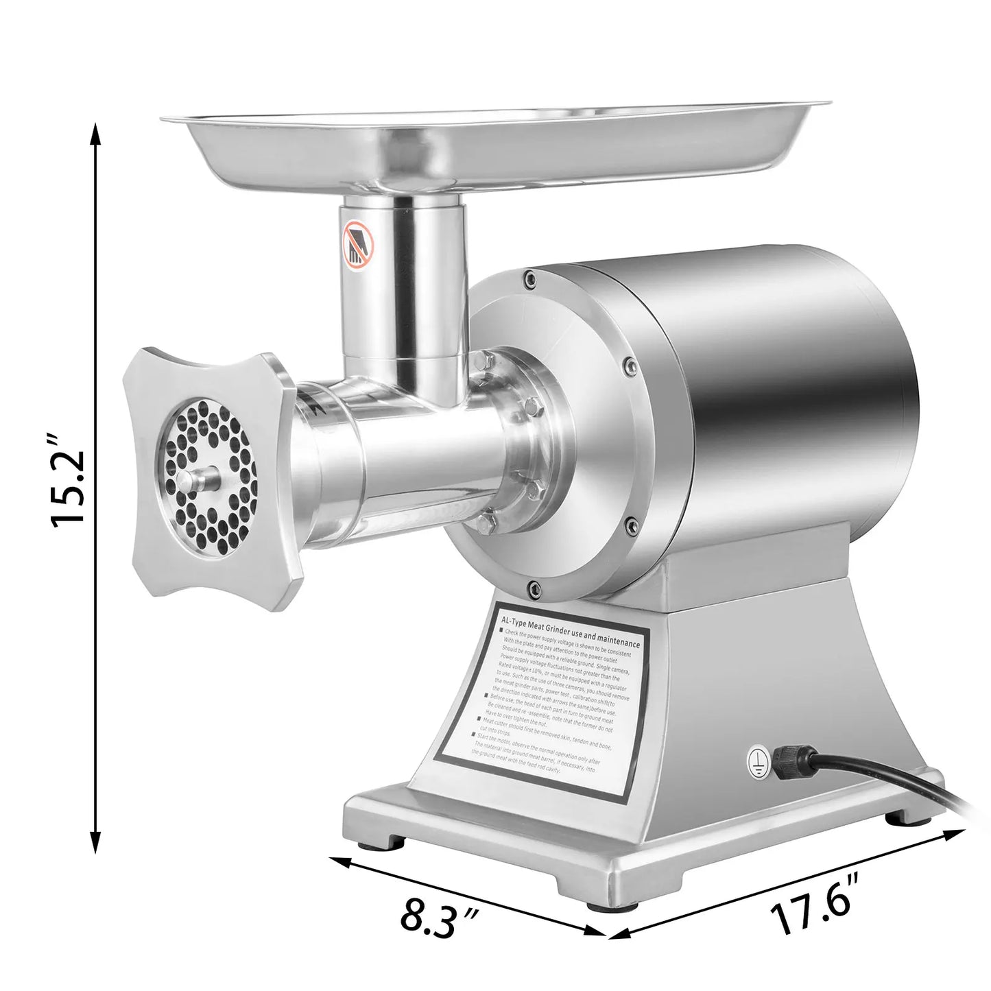SucceBuy 1100W Electric Meat Mincer Portable Chopper Blender Food Processors Grinder Tools Crusher for Kitchen Home Commercial