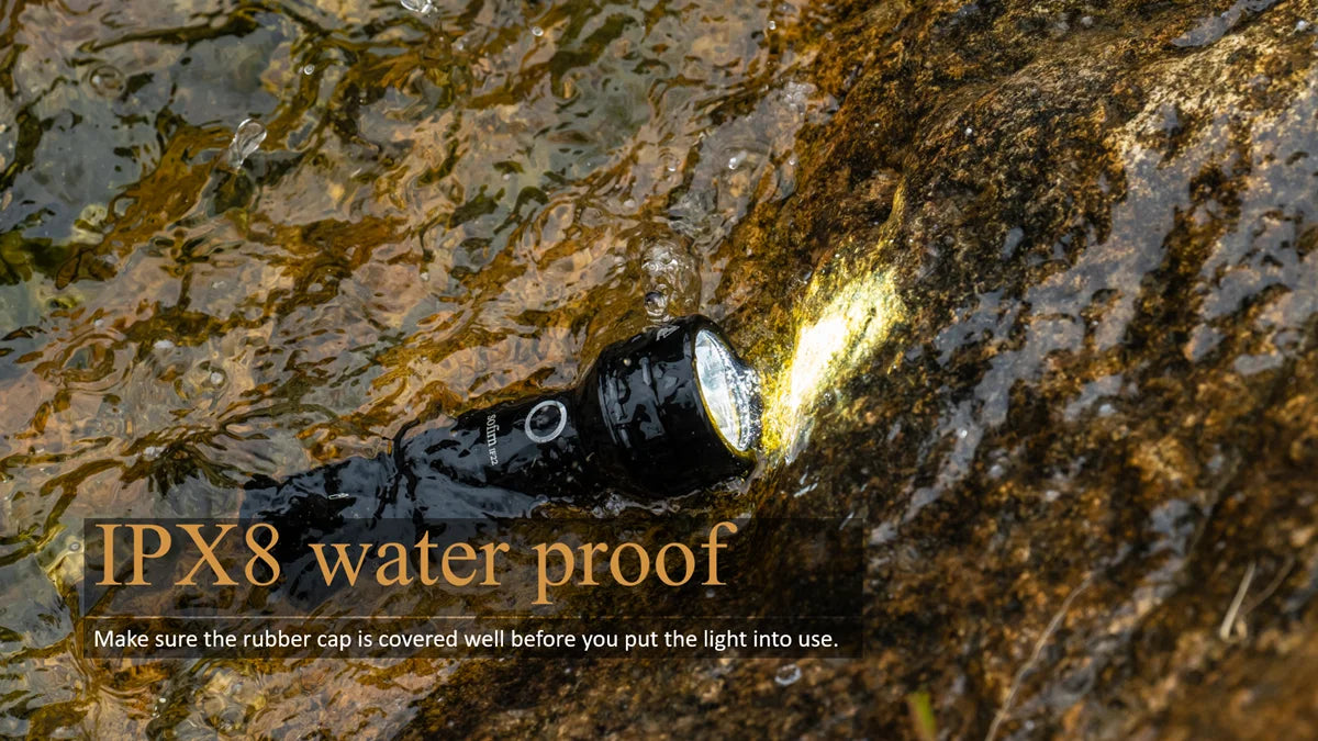 2100-Lumen Rechargeable LED Flashlight – Long Range Waterproof Tactical Light for Camping, Hiking & Emergency Use