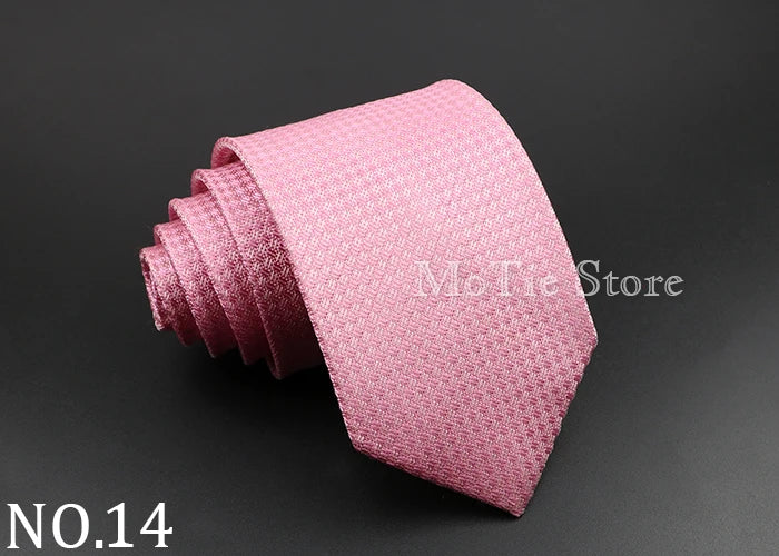 Men's 100% Silk Tie Classic Striped Plaid Necktie Jacquard Woven Ties Business Wedding Party Daily Suit Cravat Accessory Gift