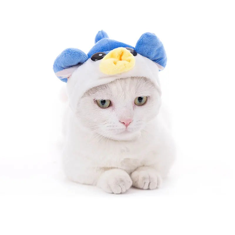 Funny Hat for Cat Sunflower Christmas Costume Pet Hat Halloween Cosplay Keep Warm Headwear Dogs Hats Puppy Accessories for Cats