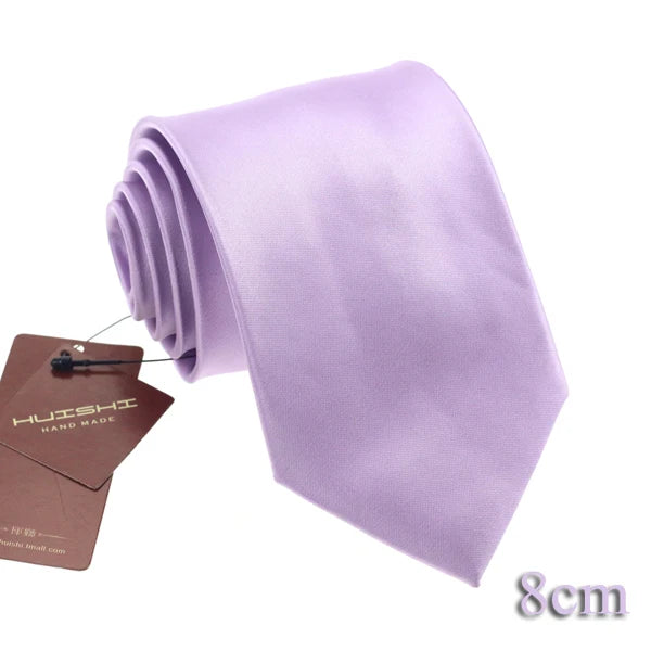 HUISHI Men’s Solid Dark Blue Waterproof Jacquard Necktie | 6cm Slim Business & Wedding Tie