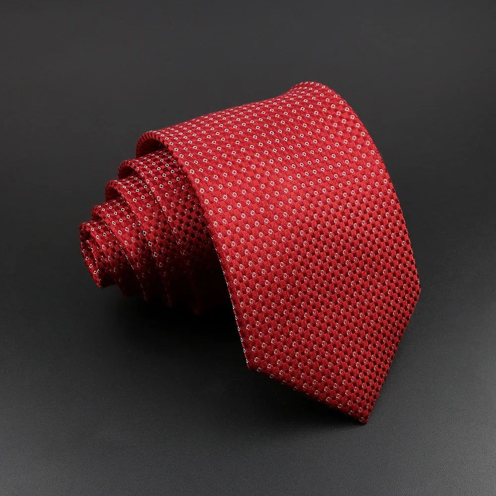 Men's 100% Silk Tie Classic Striped Plaid Necktie Jacquard Woven Ties Business Wedding Party Daily Suit Cravat Accessory Gift