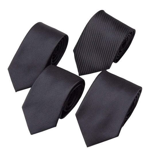 Classic Men’s Solid Color Necktie for Business, Weddings & Formal Events