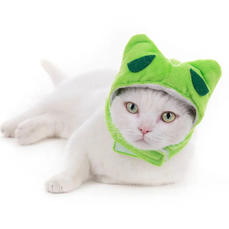 Funny Hat for Cat Sunflower Christmas Costume Pet Hat Halloween Cosplay Keep Warm Headwear Dogs Hats Puppy Accessories for Cats