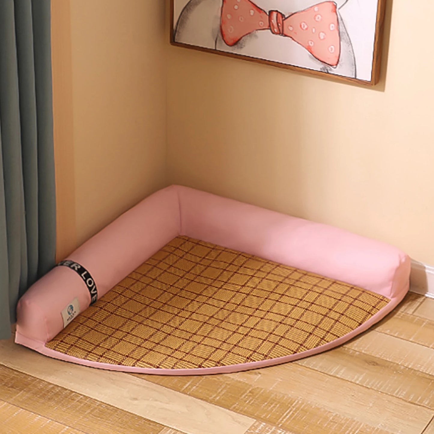 Detachable Washable Summer Pet Sleeping Mat for Dogs & Cats . Breathable Cooling Cushion Bed