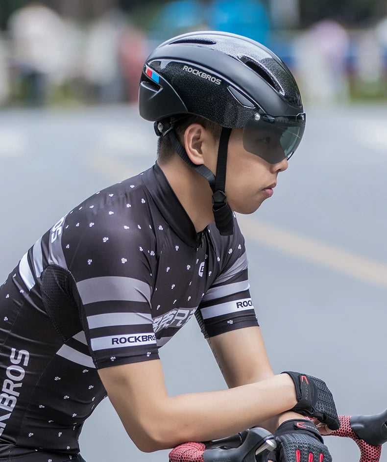 ROCBROS Adult Lightweight Cycling Helmet . Road & Mountain Bike Safety Helmet with Adjustable Fit and Ventilation