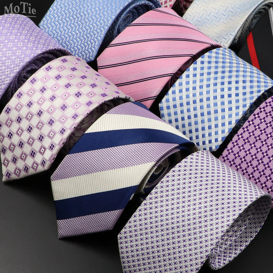 Men’s Classic Silk Striped Business Necktie | Premium Jacquard Woven Formal Tie for Weddings, Office & Special Occasions