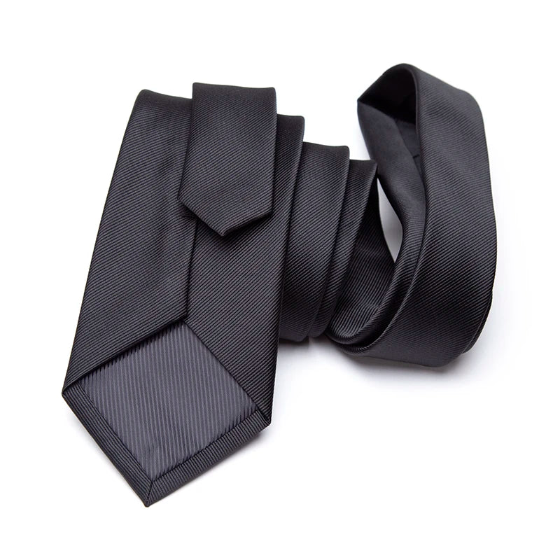 Classic Men’s Solid Color Necktie for Business, Weddings & Formal Events